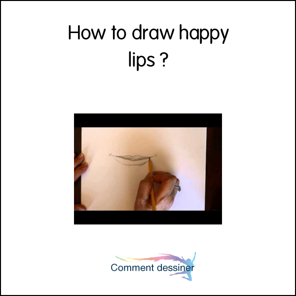 How to draw happy lips